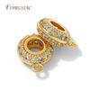 18K Gold Plated Brass with Zircon Bails,Jewelry Bail,Necklace Pendant Holder,Bails For Pendants,Supplies For Jewelry Accessories