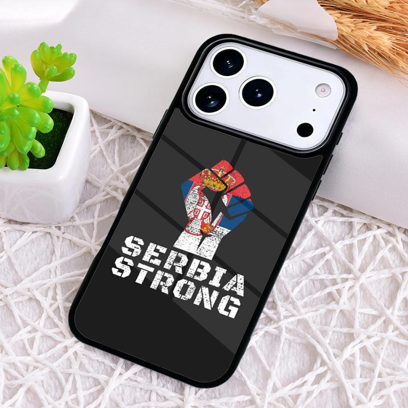 Serbia Flag Shockproof Phone Case for iPhone 17 Air 16e 15 11 12 14 13 Pro Max Cover Coque