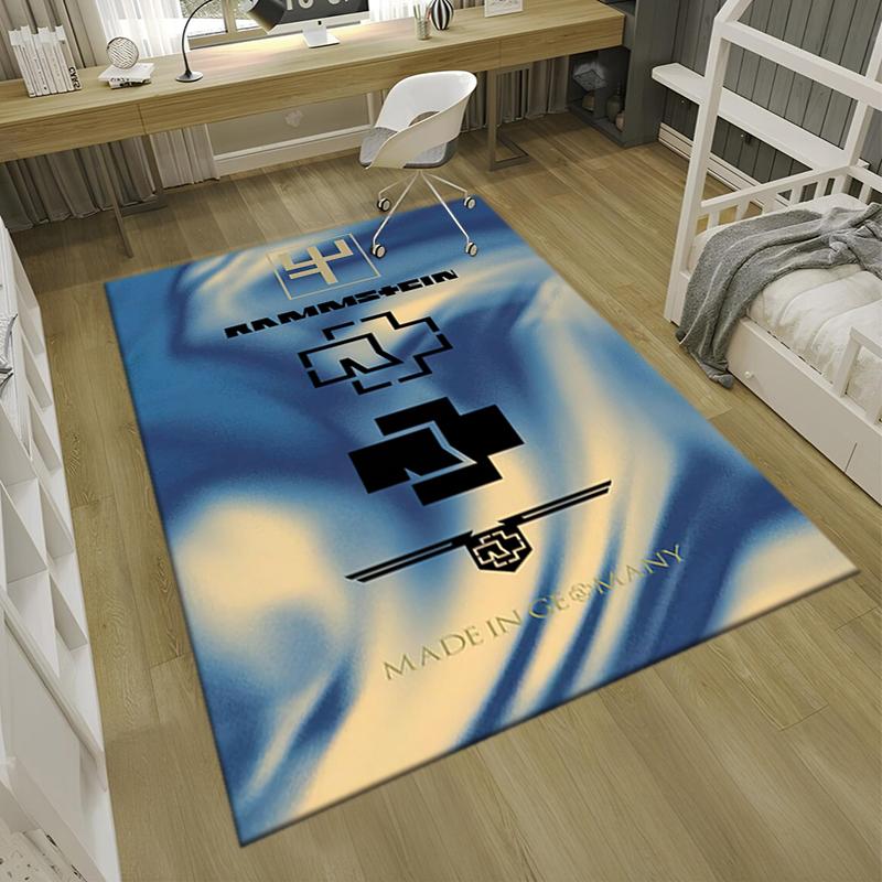 1PC German Rams Print Rug - Home Decoration Carpet For Living Room Bedroom Flooring Computer Chair Area Rug