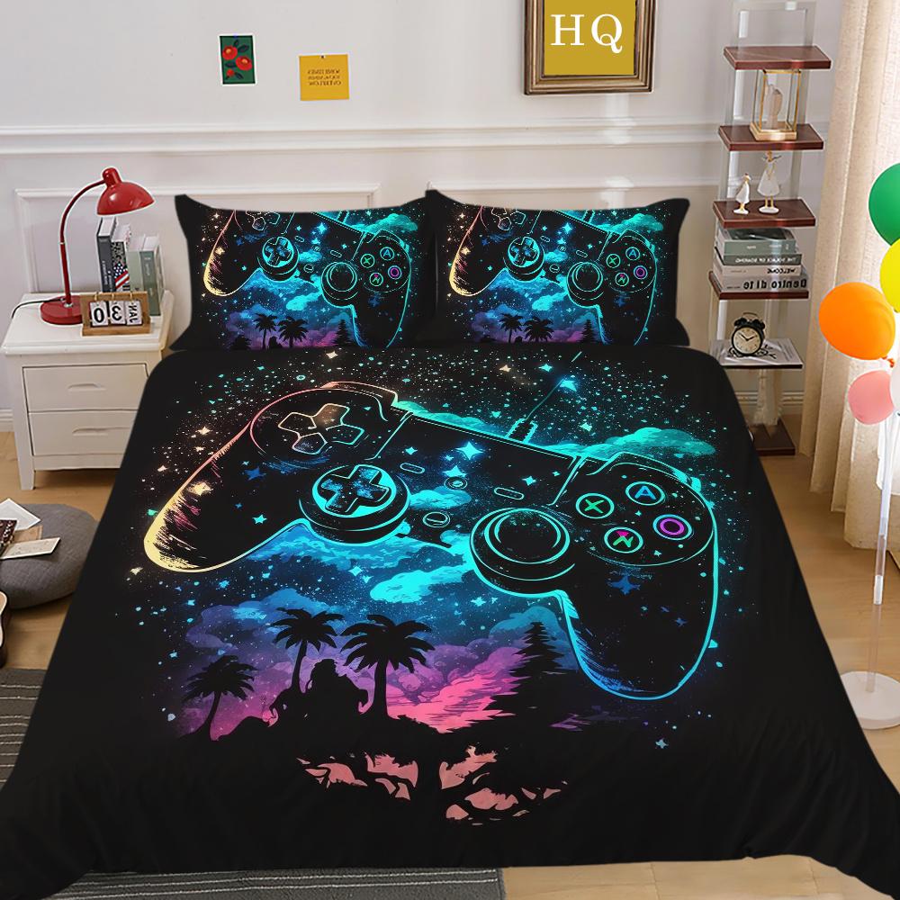 3D Game Console Printing Bedding Set Cover Bedspreads Single Size High Quality Fashion Home Textiles