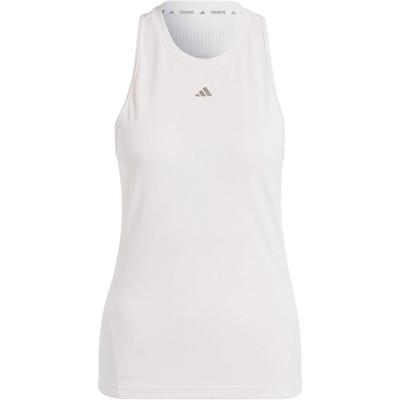 Heat.Rdy Hiit Designed For Training Logo Print Crew Neck Casual Vest Women Tops White IU1132