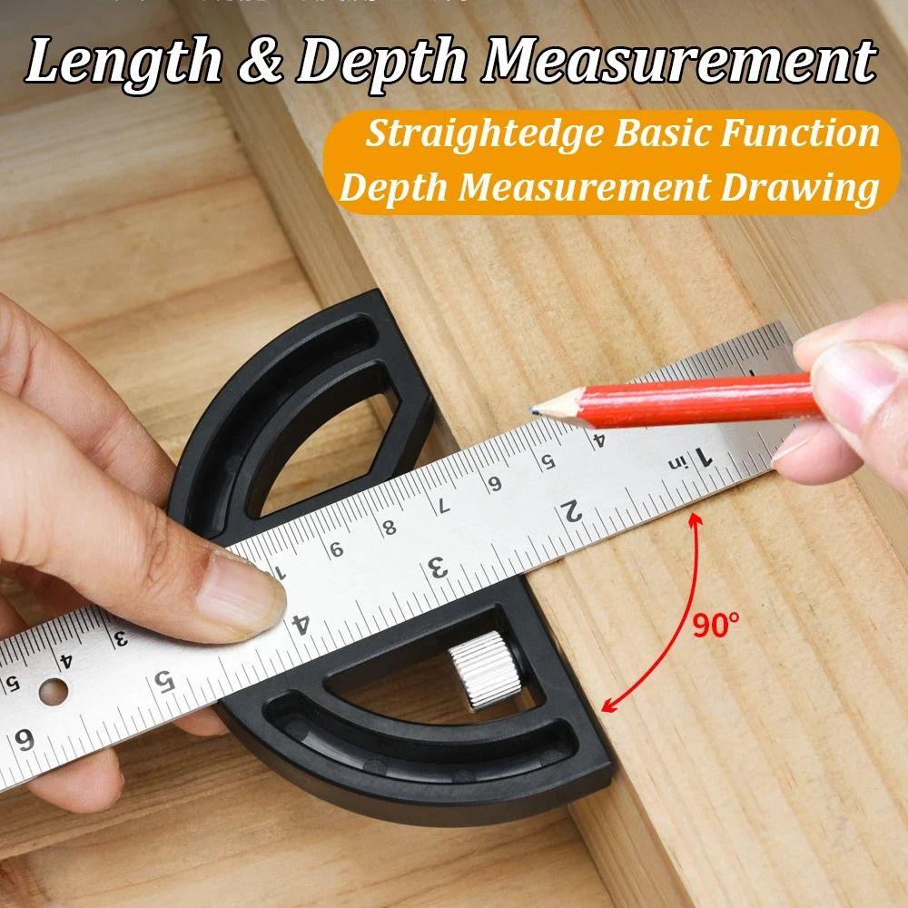 180 ° Angle Gauge Adjustable Angle Plate Multi-angle Measurement Tools Carpenter