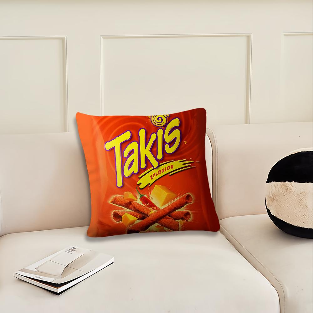 Chili Pattern TTakis Chips cushion cover Living Room Headboard Office Cushion Bedroom Cushion Sofa Nap Time Pillow Case