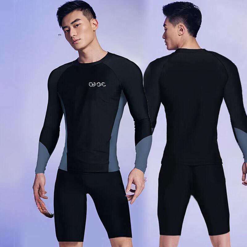Brangdy Men s Long Sleeve Diving Swimsuit Set 3xl