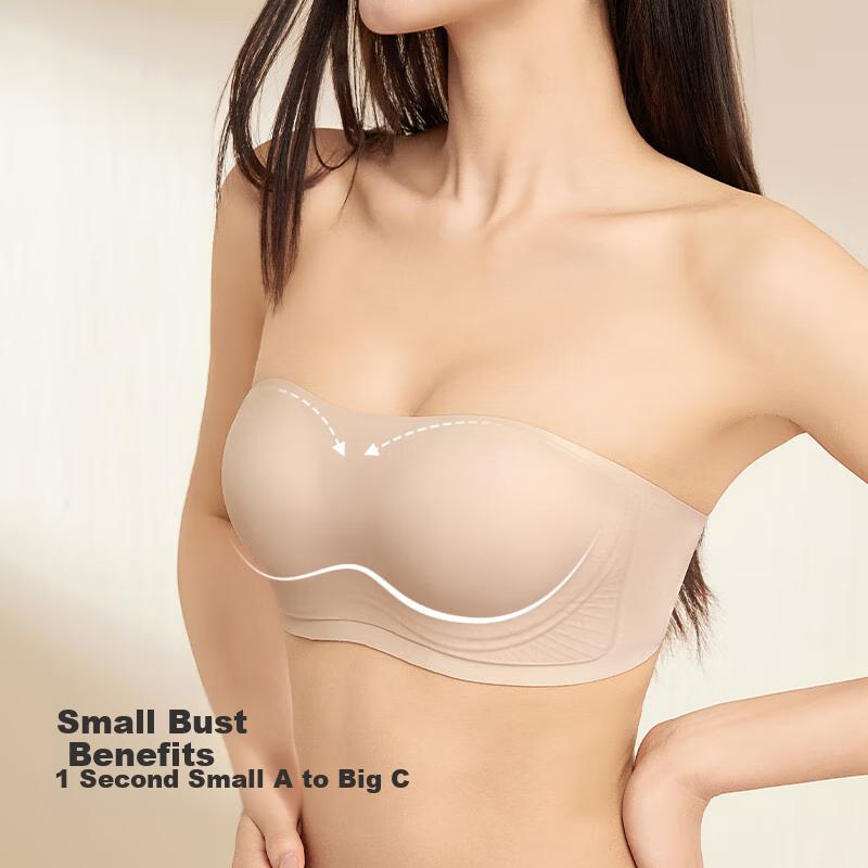 MIIOW Foundation Bra, Summer Thin Style, 2025 New Women's Strapless Bra, Wireless Brassiere for Girls