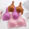 Women Push Up Bra Plus Size Bras Seamless Cotton Bralette Thin Cup Breathable Wireless Underwear Elderly Brassiere Gather
