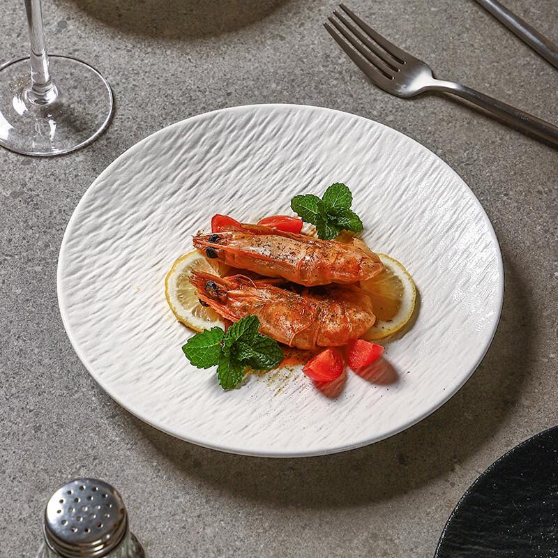 De'ou Starlight Rock Texture Ceramic Dining Plate Set