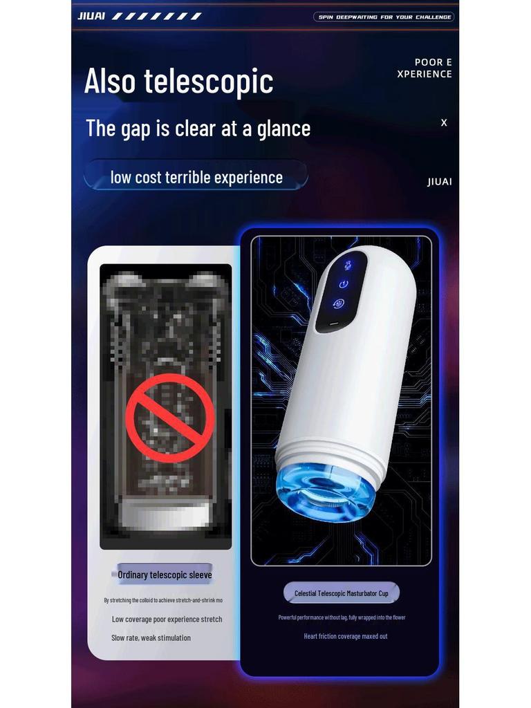 Jiuai Pánský elektrický automatický masturbační pohárek