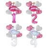 1SET Big Crown Flamingo Balloons Swan Foil Balloon Birthday Party Sweet Decor Heart Helium 40inch Number Globos Girl Kids Toy