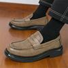 Designer Fashion New Retro Thick-soled Platform Brogues Casual Shoes for Men Tassels Penny Loafers Formal Flats Dress Footwear