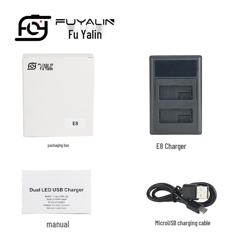 Dual LPE8 Battery Charger for Canon EOS 550D/600D/650D/700D DSLR Cameras