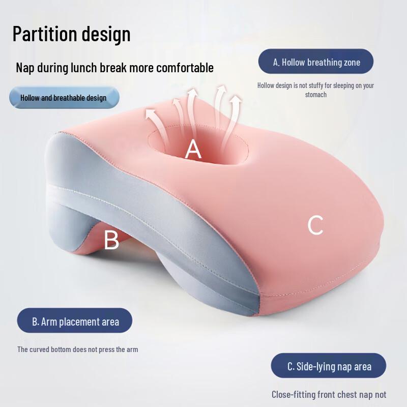 Ergonomic Memory Foam Nap Pillow