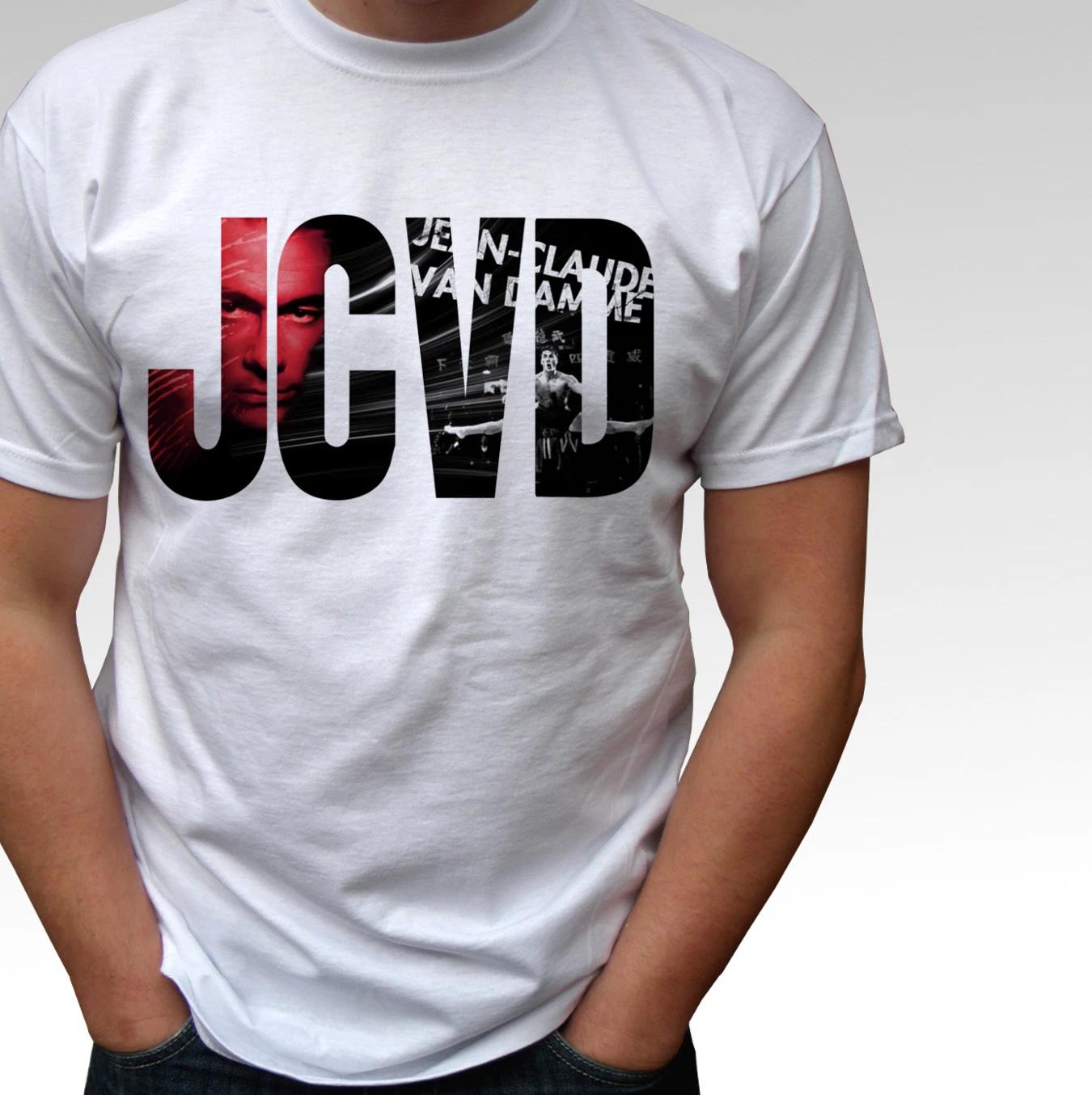 JCVD logo Jean Claude Van Damme white kids boys T-Shirt top - s and kids sizes 130