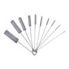 10-teiliges tragbares Set aus 304 Edelstahl-Strohhalmen & Bürsten für Babyflaschen & Glasbecher