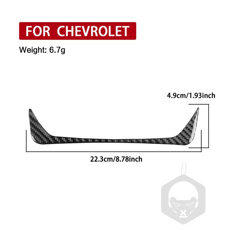 For Chevrolet Traverse RS LT 2018- Real Carbon Fiber Sticker Central Gear Shift Outer Frame Panel Car Accessories Decorative