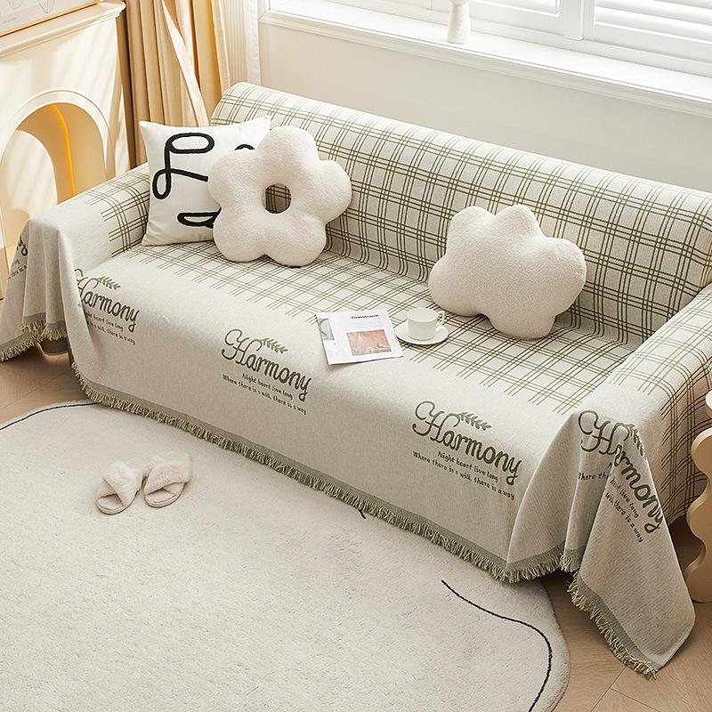 Chenille-Sofabezug, universeller Couch-Handtuch, staubdichter Sofakissenbezug, Anti-Katzen-Kratzschutzbezug, Sofadecke, Teppich