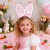 Plush Bunny Ear Headband Non-slip Bunny Head Wear Creative Rabbit Ear Hair Hoop  Costume Party