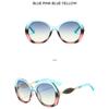 Women's sunglasses, men's and women's large-frame sunglasses, fashionable round-frame sunglasses.