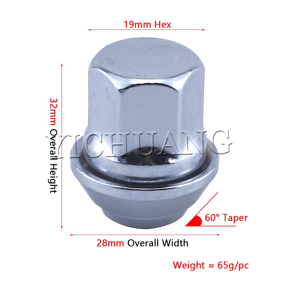 

1 шт. гайки для колес из легированной стали для Ford Fiesta Mondeo C-Max Focus MK1 MK2 MK3 ST RS M12x1.5 19 мм болт-гвоздик гайка для покрышки M12x1.5