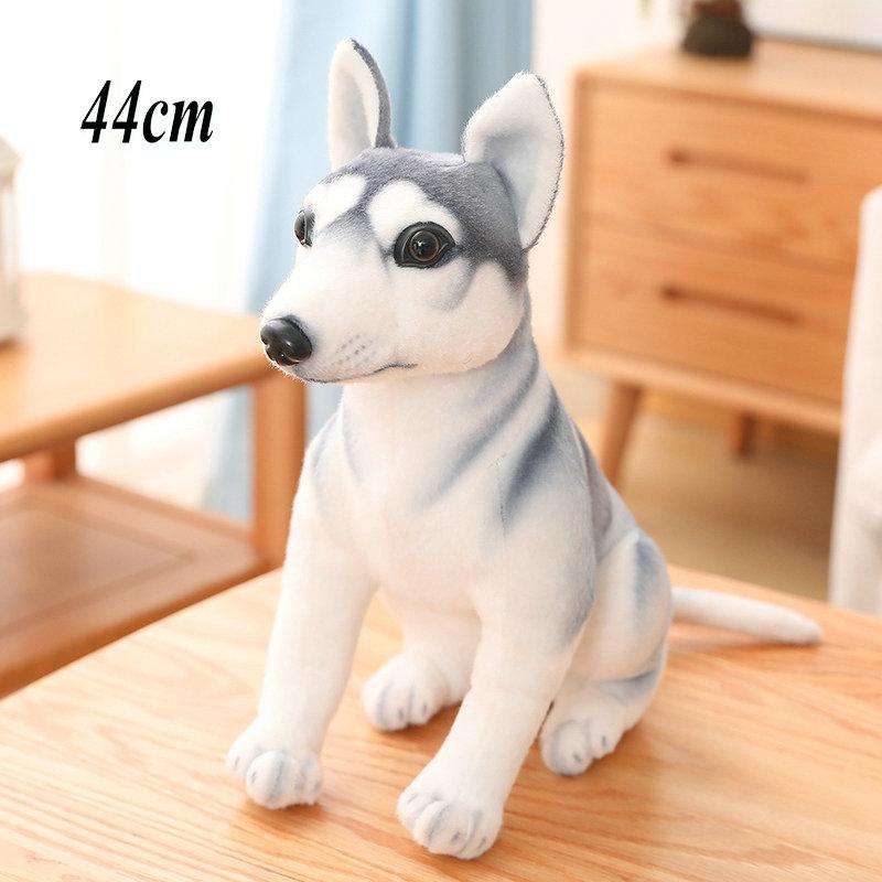 New Stuffed Soft Simulation Husky Plush Toys Lovely Animal Dog Dolls Pillow Creative Birthday Xmas Gifts