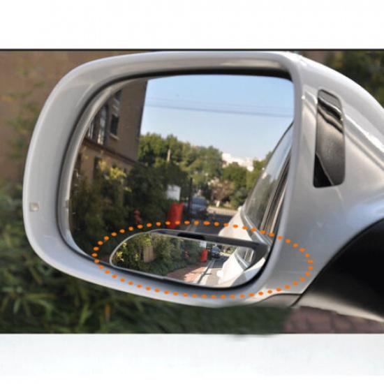Car Blind Spot Mirrors 360° Wide Angle Rearview Convex Mirror Adjustable 2Pcs