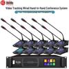 Huidu QH-8808S Professional Wired Digital Conference Gooseneck Microphone System (CN Version)