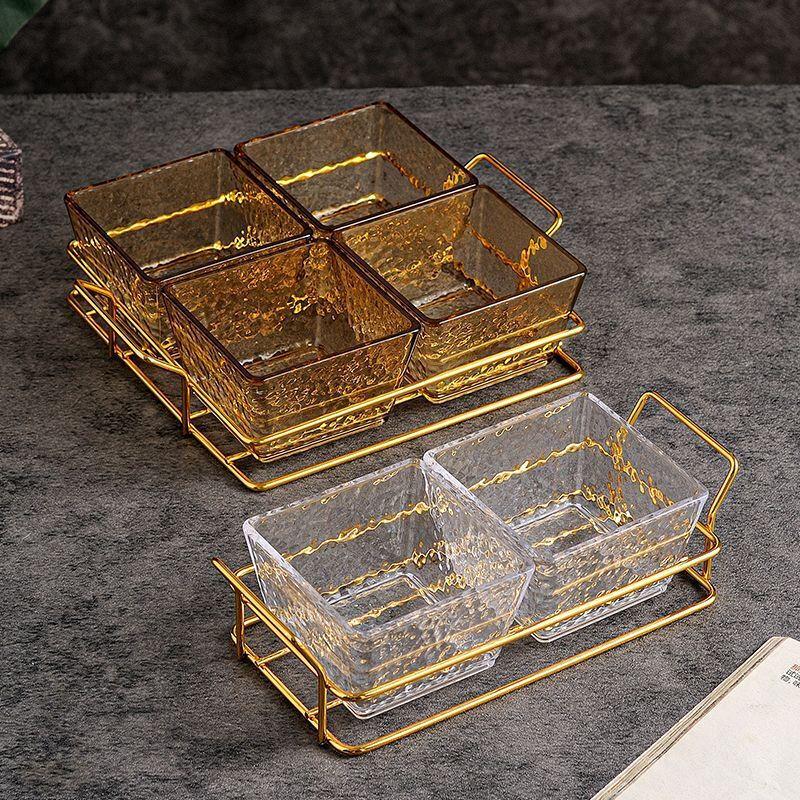 Jing Zhou Yuan Acrylic Partitioned Serving Tray