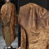 Texture Jacquard Retro Chinese Vest Coat Horse Skirt Clothing Gold Coffee Color Cloud Around Green Mountain Designer Fabric