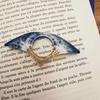 Ocean Beach Book Page Holder Handcrafted Thumb Ring Page Holder Resin Coastal Reading Accessories Gift for Book Lovers Literary Teachers