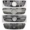 For Mercedes W163 ML320 ML350 ML270 ML400 ML430 1998-2004 Diamond GT Style Front Bumper Grille Plastic Mesh Racing Grill Cover