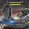 Lightweight Breathable Safety Shoes: Anti-Smash, Anti-Puncture, Anti-Slip, Anti-Odor. Ideal for Construction Sites with Soft Soles.