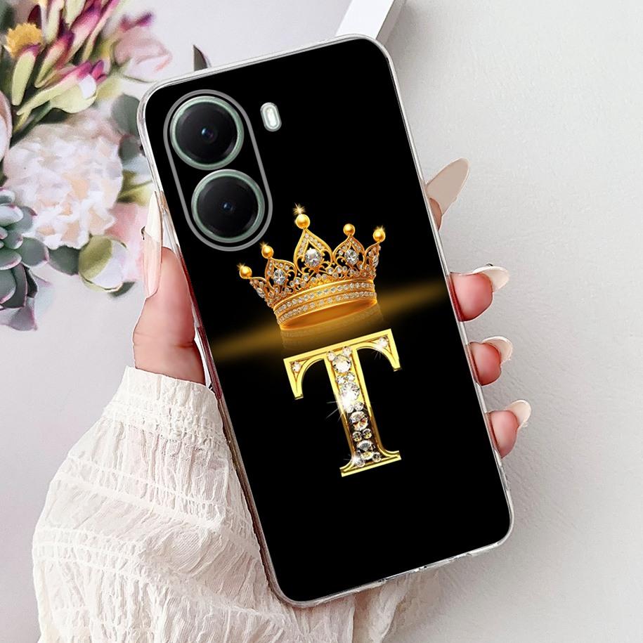 For Xiaomi Poco X7 Pro Case 2025 Cute Crown Letters Soft Transparent Silicone Phone Back Cover For Xiaomi Poco X7 X 7 X7Pro Capa