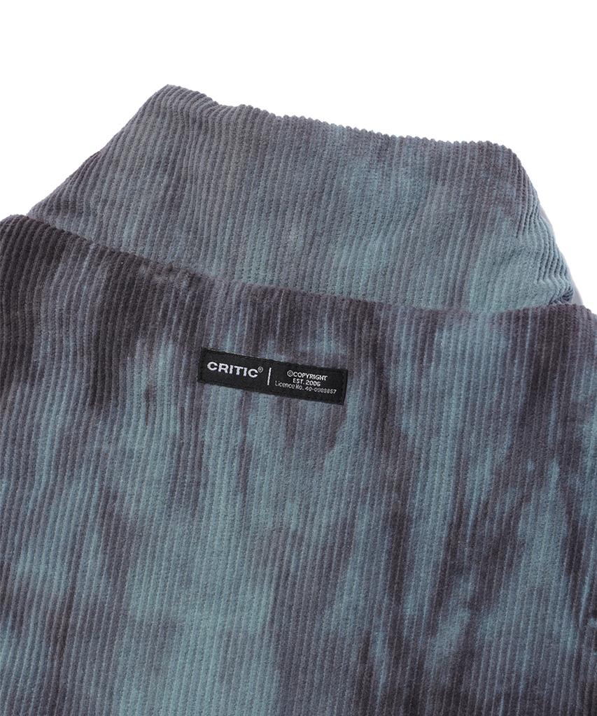 Critic Dyeing Corduroy Reversible Padding Vest Charcoal