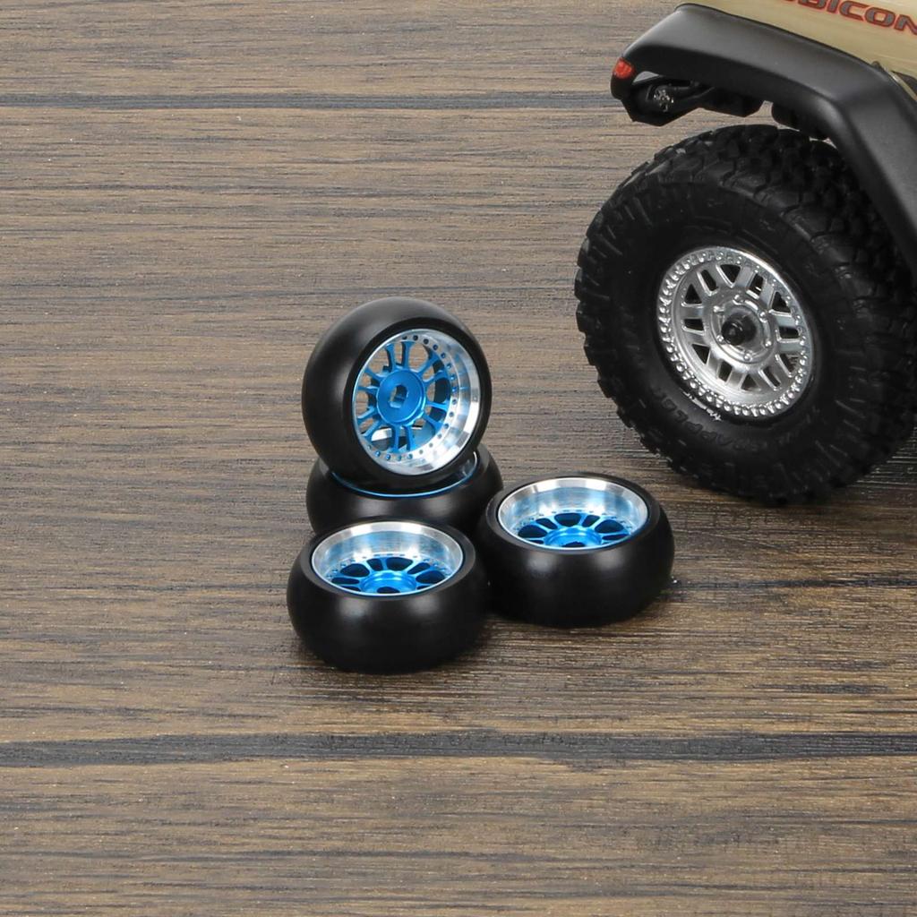 4pcs/set alloy rim wheel classic drift tire Upgrades for rc 1/28 Wltoys K969 K989 P929 drift rally kyosho mini-Z