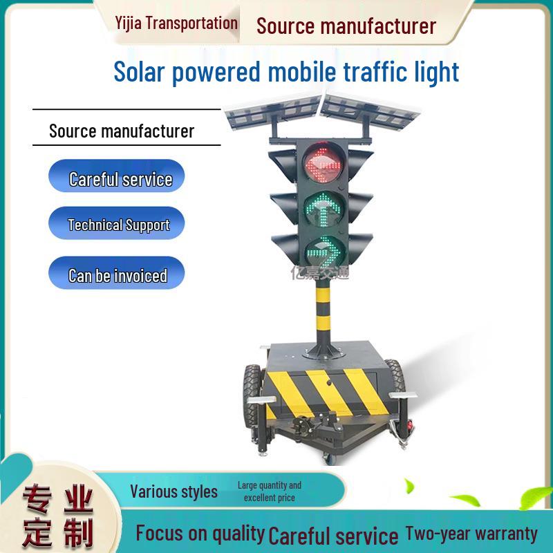 Solar-Powered Temporary Traffic Light for School Intersections and Construction Zones