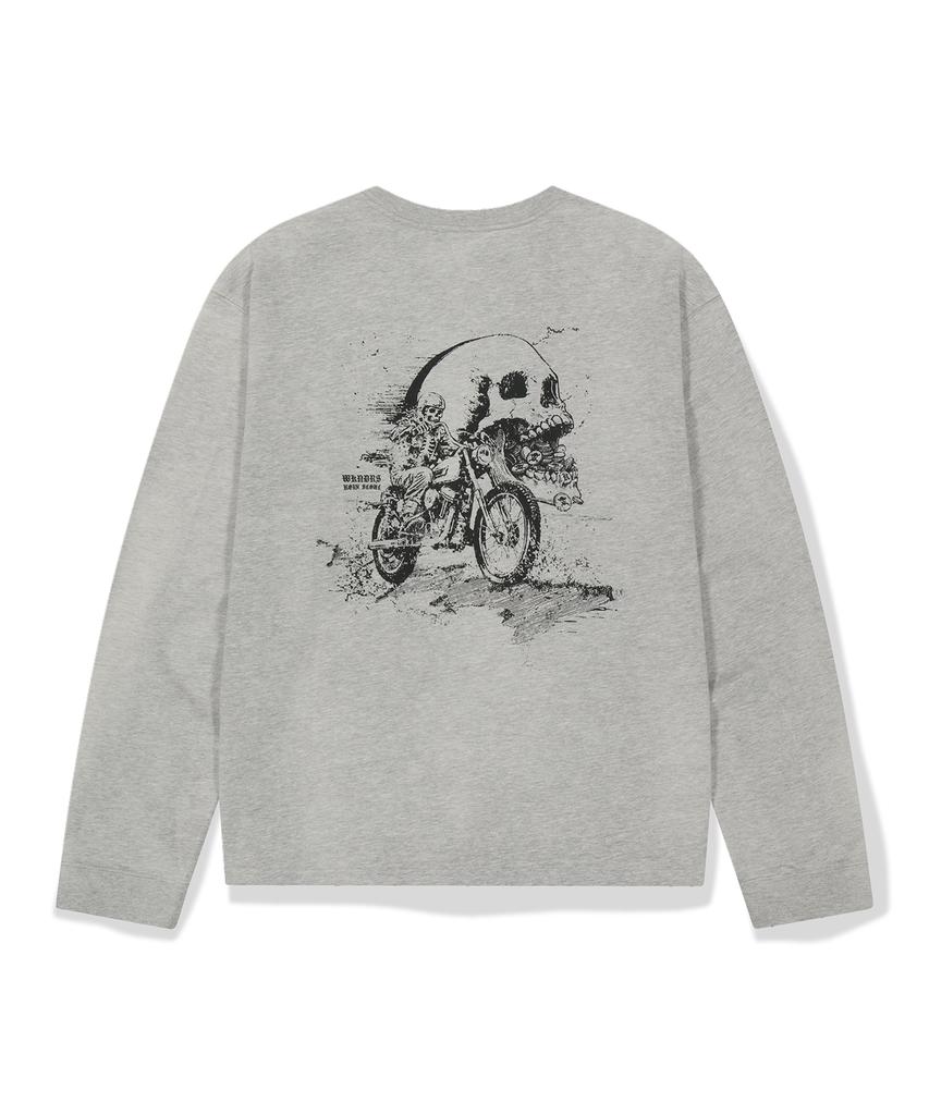 WKNDRS [Koin Seoul] Death Rider Ls T-Shirt (M.Grey)