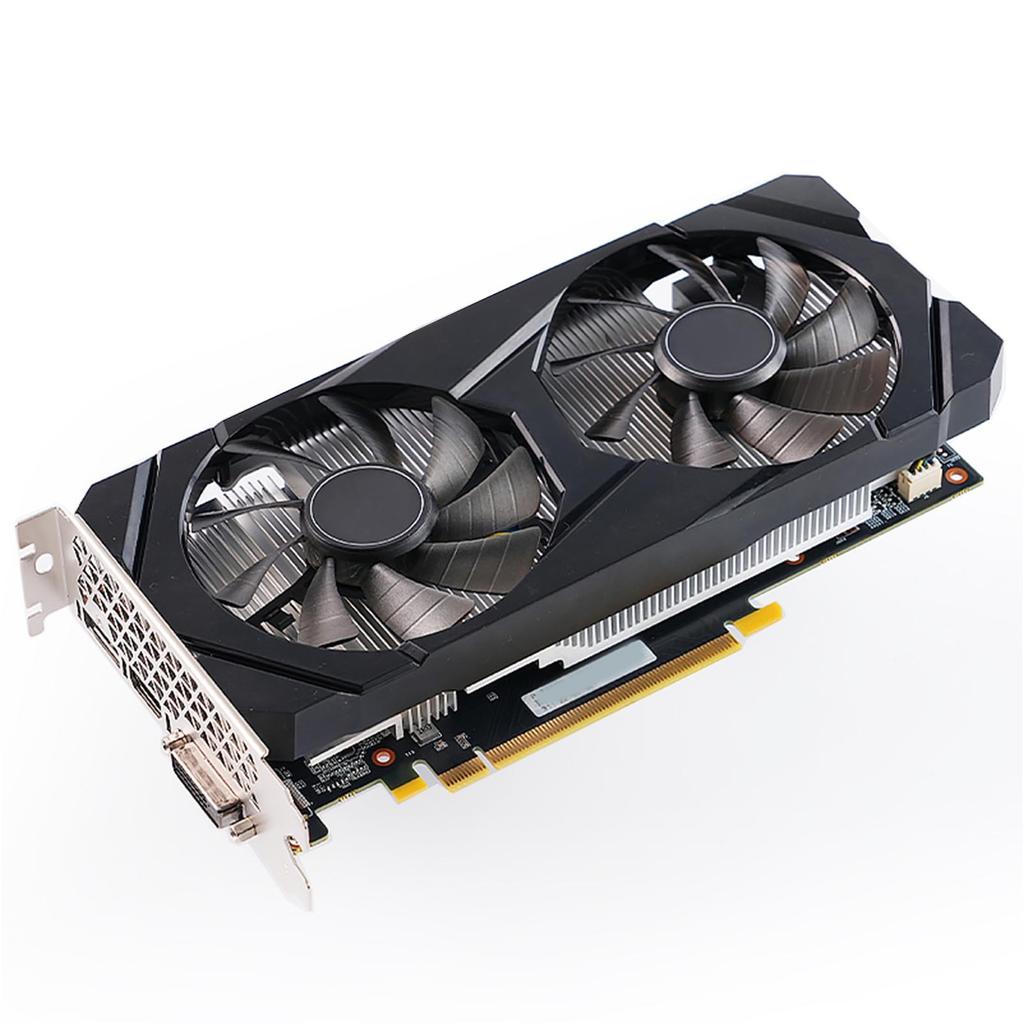 GTX1660 Super 6GB Graphics Card GDDR5 192Bit Dual Fan Computer Graphics Low Power GPU for Working Gaming Video Editing