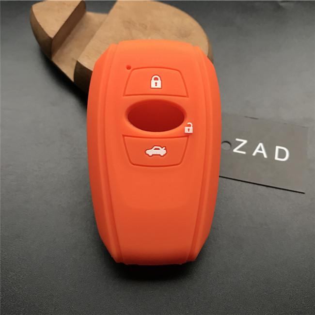 ZAD silicone rubber car key case cover shell for subaru Legacy impreza forester xv trezia BRZ wrx levorg outback 3 buttons key