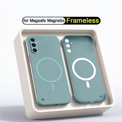 Ultra Thin Frameless Magnetic Case For Samsung A56 A16 A55 A35 A15 A05 A54 A34 A24 A14 A52 A32 Magsafe Hard PC Matte Cover Shell