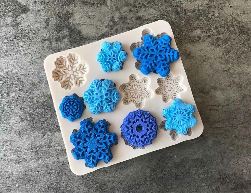 Christmas Series Elk Snow Liquid Silicone Mold DIY Photo Frame Sugar Cake Baking Mold Decoration Tool