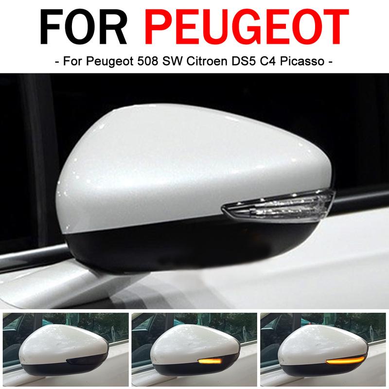 Dynamic Blinker For Peugeot 508 SW Citroen C4 Grand Picasso II LED Turn Signal Mirror Indicator Light 2013 2014 2015 2016 2017