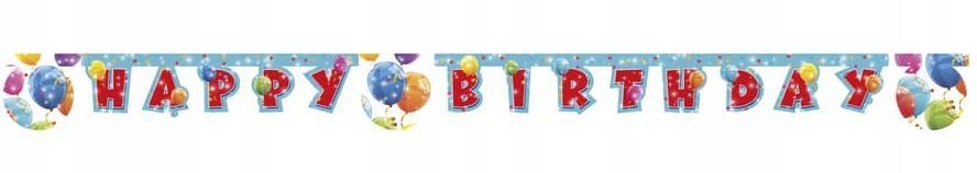 Banner Garland Sparkling Balloons 1 Pc