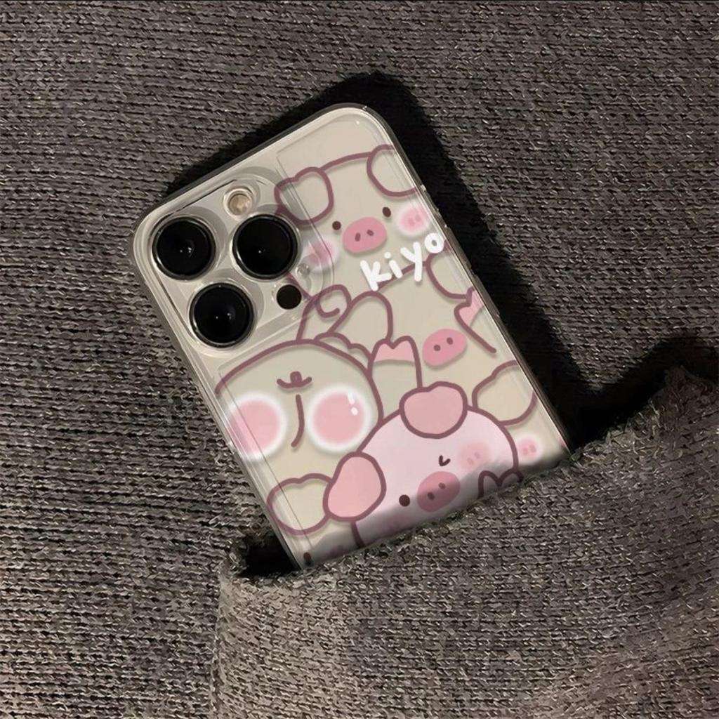 Transparent Phone Case Space Shell Phone Protective Case Material for Apple Phone Protective Case High-end Sense Cute Cartoon