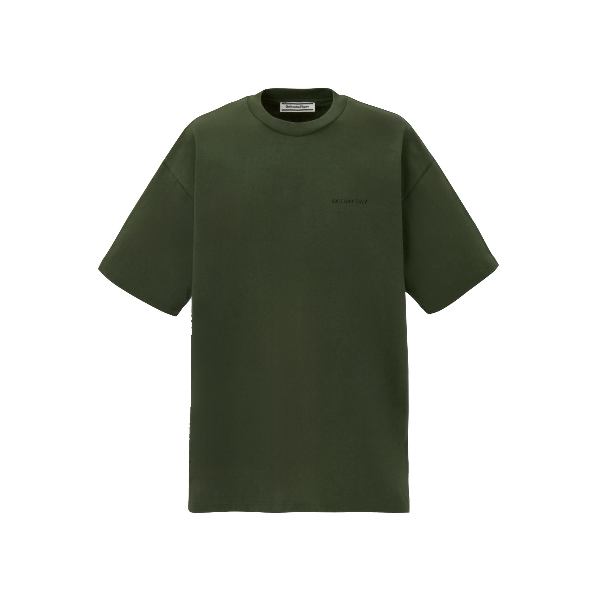 Onitsuka Tiger OVERSIZED GRAPHIC T Shirt Unisex Dark Green 2183B624-200 L