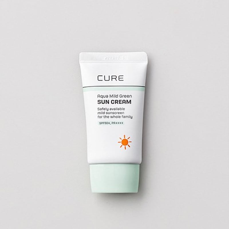 

[Kim Jungmoon Aloe] Cure Aqua Mild Green Sunscreen 40ml (Non-GMO)