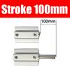 SDA 16 20 25 32 40 50 63 80 100mm Bore Compact Thin Air Cylinder 5-100mm Stroke Double Action Aluminium Pneumatic Cylinder