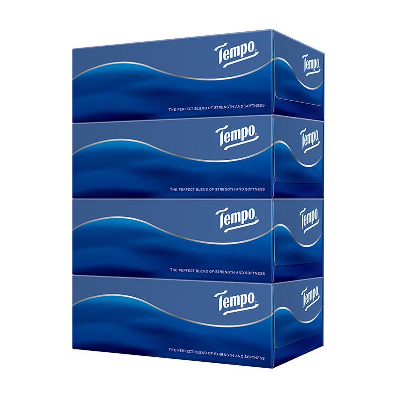 Tempo Unscented 3-Ply Facial Tissues, 32-Box Pack