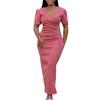 The New Women's Dress Is Fashionable, Elegant and Stylish, Featuring A V-shaped Banquet Dress and A Diamond Embossed Dress