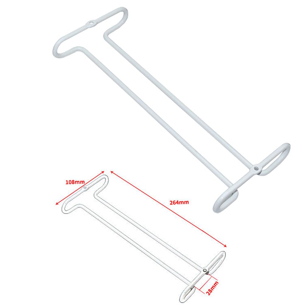 

1Pcs Red Wine Glass Holder Strong Retro Wine Glass Rack Easy Install Kitchen Bar Counter Stemware Organizer Hanging Cup Stand белый