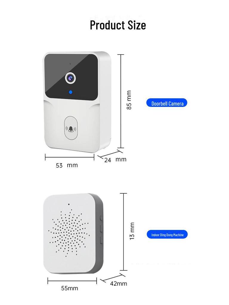Smart WiFi Video Doorbell Camera with HD Night Vision and Remote Access